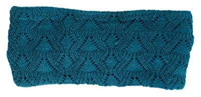 Invero, Merino Stirnband Marie, 100% Wolle (Petrol)