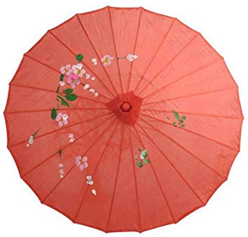 ETHAN Estilo Chino Vintage Seda Oilpaper Umbrella Mujeres Baile Decorativo Decoración de sesión Fotos Parasol Accesorios Baile Sombrillas Rojo