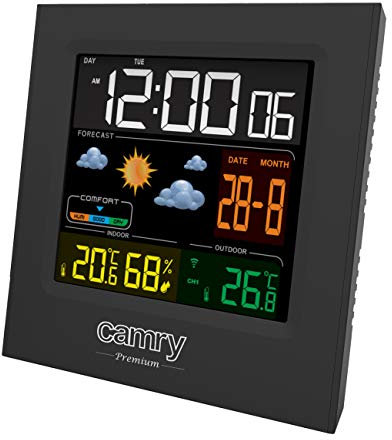 ADLER Camry Wetterstation, Hygrometer, Außentemperaturanzeige