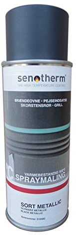 Weilburger Senotherm Lackspray Schwarz Metallic 400 ml Ofen Rohr Rauchrohr