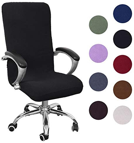 Souarts Bezug für Bürostuhl Bürostuhl-Bezug Abnehmbare Elastische Universal Stretch Stuhlhussen Stuhlbezug Computer Stuhl Schreibtischstuhl Drehstuhl Office Chair Abdeckungen Hussen