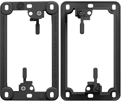 BestMounts -Low Voltage Mounting Bracket 1 Gang Multipurpose Drywall Mounting Wall Plate Bracket (1 Gang (2 Pack))