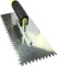 AERZETIX - C45919 - Lisseuse/Taloche à Dents 6x6mm - Lisseuse Crantée pour Carrelage - Spatule à Dents - Outillage à Main pour la Construction - Maçonnerie/Maçon/Enduit - Poignée Bi-Matière - Acier