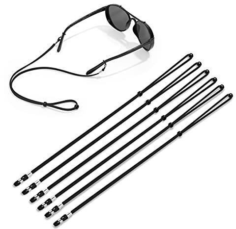 VOOGLASS Glasses Strap(6 PCS) Sports Eyeglass Strap,Adjustable Sunglasses Lanyard Neck Holders Cord Retainer for Men Women