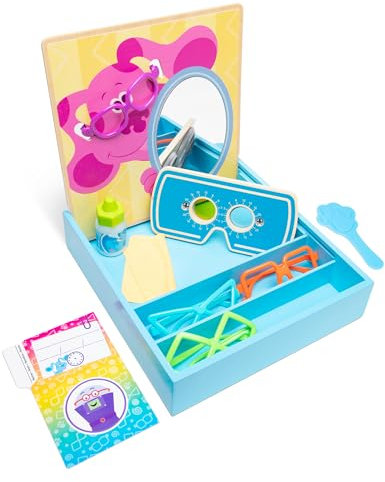 Melissa & Doug Blue’s Clues & You! Time for Glasses Eye Doctor Play Set, Role Play Toy for Kids, 3 and Above, Gift for Boys or Girls, FSC-Certified Materials