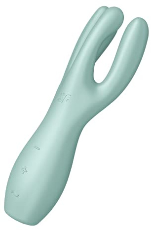 Satisfyer Threesome 3 Auflege-Vibrator | 12 Vibro-Modi | Wasserdicht (IPX7) | 3 Motoren für Klitoris & Schamlippen Stimulation | Sex Spielzeug für Frauen | Erotik | Dildo | Mehrere Vibrationsprogramme