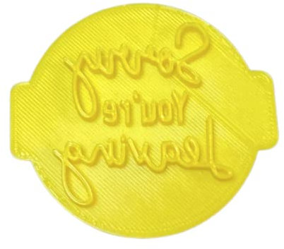 The Cookie Cutter Hub Sorry You're Leaving Embosser No 18 /Stamp for Cupcakes Fondant Icing Clay Cake Baking Decoration