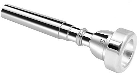 Cheerock 5C Trompetenmundstück - Versilbertes Messing kompatibel mit Anfängern und Profis - Trompetenzubehör