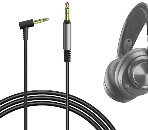 GEEKRIA Audio Cable Compatible with SteelSeries Arctis Nova Pro Wireless X, 7P Wireless, 7X Wireless, 1P, 1X, 1 Cable, 3.5mm 5 Pole Aux Replacement Stereo Cord (4 ft/1.2 m)