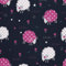 HEKO PANELS Stoff Oxford Wasserdichte Meterware Canvas-Stoff Polyester Stoff Zum Nähen Nähstoffe Möbelstoffe Dekostoffe Wasserabweisend Blickdicht Kinder Schafe Gepunktet 1 Meter 155 x 100 cm