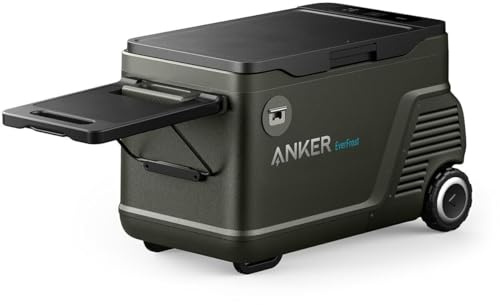 Anker Everfrost tragbarer Kühlschrank, 43-Liter-Kühlbox, 4F bis 68F Kühler für LKW RV Boot Outdoor Camping (Batterie Nicht im Lieferumfang)