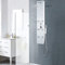 INLIFE Duschpaneel Glas 25×44,6×130 cm Weiß,12.4kg,142992