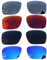 Acefrog 4 Paar polarisierte Ersatzgläser für Oakley Holbrook OO9102 Sonnenbrille, perfekte Passform, bruchsicher,kratzfest, Value Pack