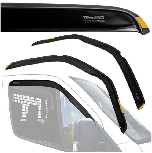 CHROMEMASTER HEKO Kompatibel mit Opel Movano 2010+ Seitenscheiben-Windabweiser; Vorne; 2 STK.; Regenabweiser, Windabweiser, Getönt, Stromlinienförmig; Einfache Montage; Schutz vor Wind und Regen