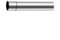 HEIBTENY Tuyau de poêle 50 cm - Tuyau d'échappement - Tuyau de cheminée - Tube d'extension - Diamètre : 80 mm - En acier inoxydable - Tuyau d'échappement - Tuyau de cheminée - Réchaud de camping -