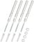 QWORK® 4er-Set Unsichtbar Wandregal Halterung Ø12x120mm, Schwebende Regalhalterung aus Stahl - Tragfähigkeit 20kg - Inklusive Unterlegscheiben und Dübel