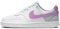 Nike W Court Vision Lo NN, Scarpe Basse Donna, White Rush Fuchsia Pewter Emerald Rise, 36 EU