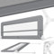KESSER® Bettgitter 200 cm Bettschutzgitter Kinderbettgitter für Kinder Babybettgitter Klappbar, Tragbar, Kinderbett Kinderbettschutzgitter Rausfallschutz, Bett & Elternbett hoch: 42 cm, Hellgrau