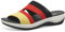 Jana Coshy Damen Hallux Pantolette mit Flexibler Sohle Elastisch, Mehrfarbig (Fan Edition), 38 EU