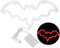Bat Halloween LED Neon Light – Battery Powered, Light up for Halloween Parties – Bedrooms – Game Room by TRIXES