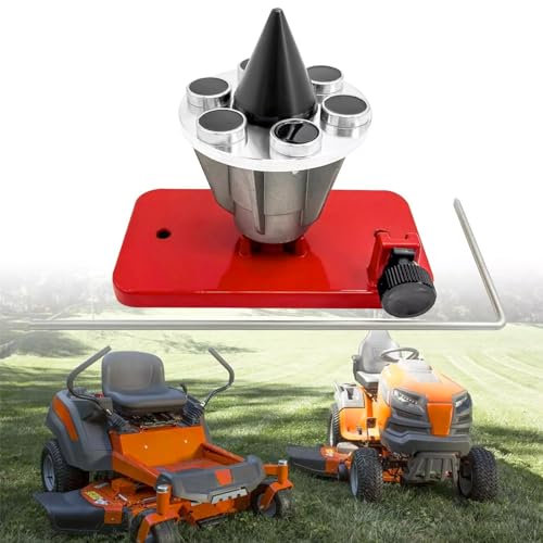 Ersatzmesser für Rasenmäher, 339075B Rasenmäher-Messerausgleicher Legierter Stahl Blade Balancer Magnetische Wandhalterung Ersatz für 339075B-42-047 Präzisions-Messerausgleicher