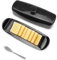 0XBIT Mantequillera Francesa 19×6×5 cm Mantequillera Puede Contener 250 g Molde de Mantequilla con Tapa Hermética y Tenedor para Almacenar Mantequilla y Queso, Negro