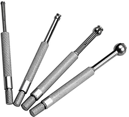 GETAJGHSD 4 Pcs Hole Gauge Telescoping Bore Gauge Hole Size Gauge Full Small Hole Gage Range Small Hole Bore Gauge Adjustable Gauge Small Bore Gauge Telescoping Gauge Silver