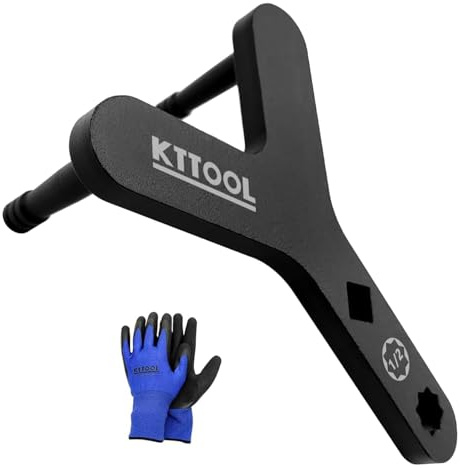 KTPROT New Lower Control Arm Prying Tool, Suspension Specialty Bushing Tool | Lower Ball Joint Pry, Control Arm Tool Bushing Removal Tool Designed to Work with a 1/2 Drive Extension Breaker Bar