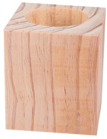 NUOBESTY Solid Wooden Round Furniture Leg Risers Blank Wood Lifters for Tables Chairs Sofas Height Increase