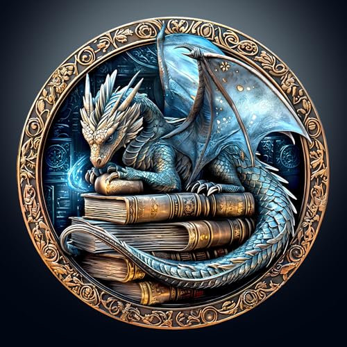 Wooden Puzzles for Adults, 300pcs Wise Dragon Wood Jigsaw Puzzles for Adults, Unique Animal Shape Puzzle with Wooden Box, 34x34cm Wood Puzzle for Family Game and Birthday Gifts