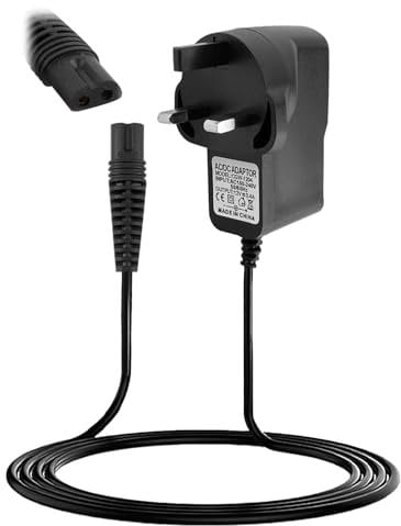 12V for Braun Shaver Charger Charger Cable Series 1, 3, 5, 7, 9 Trimmer Beard 1/3/5/7/8/9 & Silk-épil 5/7/9 (3000s, 3040s, 790cc etc.)3040S, 310s, 340S, 5190cc, 5040s, 5377, 5409, 5542, 5544, 7865