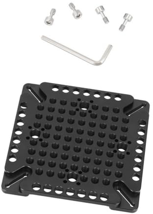 Aluminum Cheese Extension Plate For Camera Accessories With 75 To 100mm VESA Mount 3/8 1/4 Screw Holes Aluminum Alloy Plate