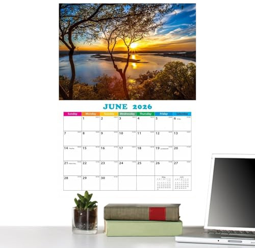 Querformat Wandkalender | Wöchentlicher Planer Für Die Wand 2026 - Kreativer Kalender Für Terminplanung Reisen Beruf Zuhause