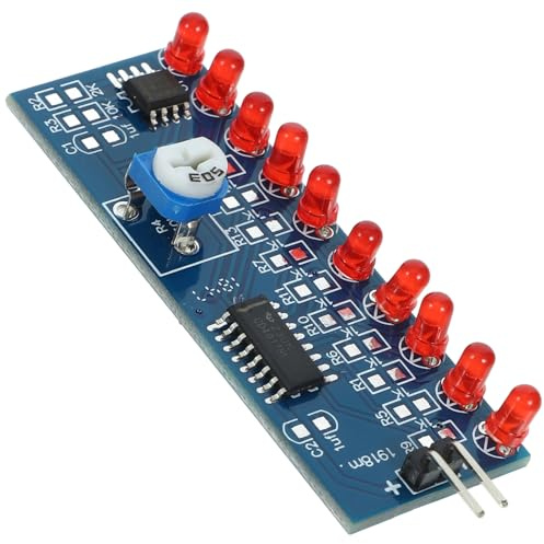 ELAYARD 4 Sätze Lötkit für Elektronik bausätze mit Wasserfließendes LED lauflicht DIY Kit Ungebaute Komponenten für Lötpraxis Platinenlöten und LED lichtprojekte