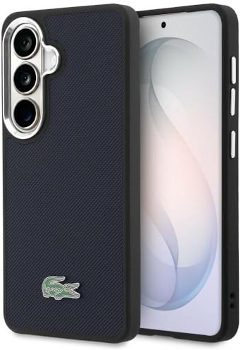 CG MOBILE Lacoste Full Wrap Petit Pique kompatibel mit MagSafe Hülle für Samsung Galaxy S26 (Marineblau)