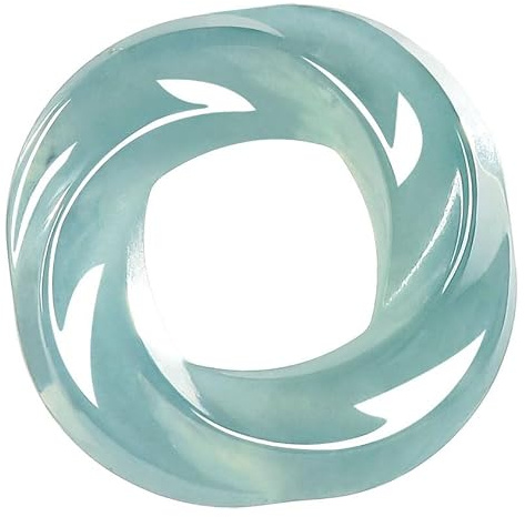ZYOQYG Natürliche Jadeit-Anhänger-Halskette der Güteklasse A, Peace Jewelry, Hetian-Jade, grüner Bambus-Anhänger mit Zertifikat