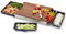 Schneidbox Nussbaum - Schneidebrett Mit 4 Auffangschalen Im Edelstahlkasten - Patentiertes Trennsystem - Made In Germany - 46 x 30 x 7 cm