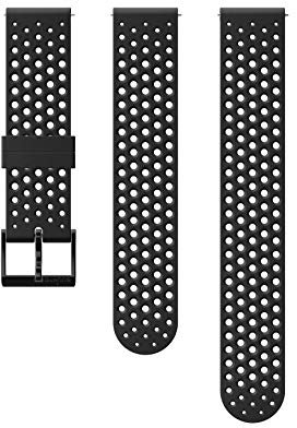 Suunto Athletic 1, Cinturino di Ricambio Originale Unisex Adulto, Nero/Nero, Lunghezza 21.7 cm, Larghezza 20 mm