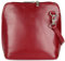 Belli italienische Ledertasche Damen Umhängetasche klein Handtasche Schultertasche Abendtasche in bordeaux - 17x16,5x8,5 cm (B x H x T)