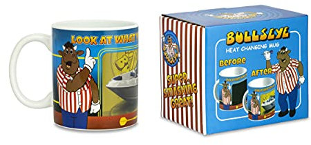 xpressions Bullseye TV Darts Show Official Bully Heat Change Mug in Gift Box
