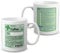 Ditac Personalised Coffee Mug, Ceramic, 11oz, Yellow, Letter Print, Glossy Finish