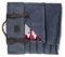KOTAI | Bolsa Enrollable para Cuchillos de Chef de Cuero | 8 Ranuras para 7 Cuchillos y un Acero para bruñir | Hule Ultra-Resistente | Asas y Correas de Cuero | Bolsillo con Cremallera | Hecho a Mano