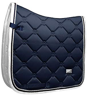 Equestrian Stockholm schabracken Dressur Dressurschabracken (Dressurschabracke COB, Midnight White Edge)