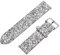 ibasenice Armbanduhr Glitter Uhr Band Ersatz Leder Bling Shiney Smartwatch Bands Strap Armband Armbänder Kompatibel mit Uhr 3/4/ 5 22Mm Silber Damenarmbanduhren