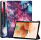 YHFZR Cover Custodia per Samsung Galaxy Tab S7 Fe, Ultra Sottile Smart Case con Funzione di Supporto, Auto Svegliati/Sonno Custodia Rigida per Samsung Galaxy Tab S7 Fe T730/T736B 12.4, Galassia