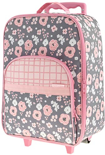 Stephen Joseph Kids' Luggage, Charcoal Flower