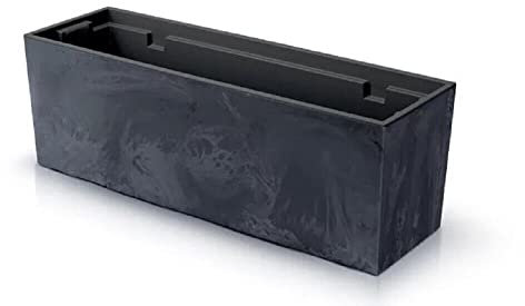 Prosperplast Urbi -Fall Beton -Effekt mit Ablagerung, Abmessungen (MM) 580x180x195, Anthrazitfarbe
