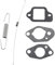 MCHNIC Muelles de retorno con junta para cortacésped Honda GC135 GC160 GCV135 GCV160 Repuesto # 16561-ZM0-000, 16562-ZM0-000