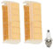 VOANZO Lot de 2 filtres à air avec bougie d'allumage pour tronçonneuse Stihl 021 023 025 MS210 MS230 MS250 1123 120 1613