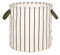 OYOY Raita Aufbewahrungskorb, rund, Baumwolle, Polyamid, Polyester, Viskose, Beige, Schwarz